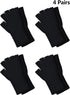 SATINIOR Fingerless Gloves for Women Half Finger Typing Gloves with Long Wrist Cuff Winter Knit Fingerless Mittens for Women...